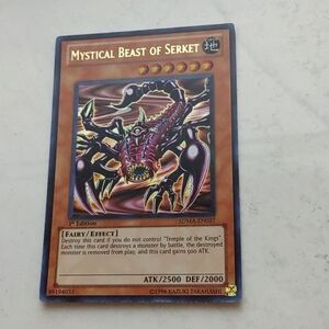 Yugioh Mystical Beast Of Serket Sdma-en037 holo 1st Edition